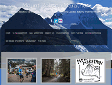 Tablet Screenshot of mountrobsonmarathon.ca